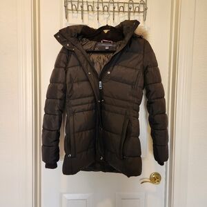 Tommy Hilfiger Women's Brown Puffer Jacket